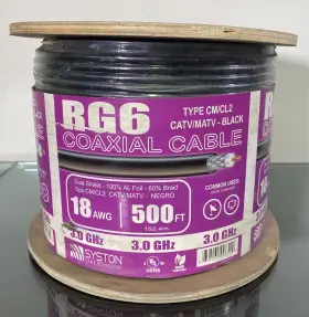 858061006529 SYSTON Coaxial Cable Dual Shield Satellite Tv