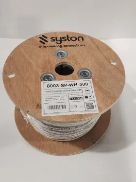 8003-SP-WH-500 SYSTON CABLE TECHNOLOGY Cmp Solid Copper Wire