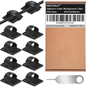 WCC-2 SZFUDIGO Adhesive Cable Holder Management Wire Clips