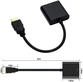 697462643236 SZYIKUER Hdmi Vga Adapter Male Female #2