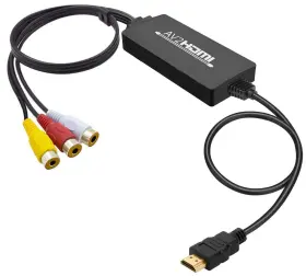 Tackston 797550059946 Rca To Hdmi Converter Av Video With Xbox Wii Nes N64 Ps