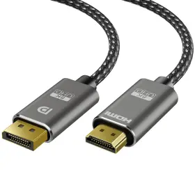 DP-HDMI8K-3 TAGBREET Braided Displayport Hdmi Cable Amd