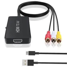 Taihuai 745695015440 Hdmi To Rca Older Tv Adapter Compatible For Fire Stick Roku