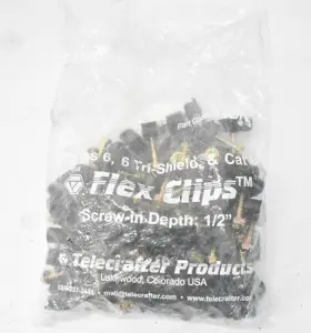 S4BK TELECRAFTER Flex Clips Coax Cables Screw Set S4BK TELECRAFTER Flex Clips Coax Cables Screw Set