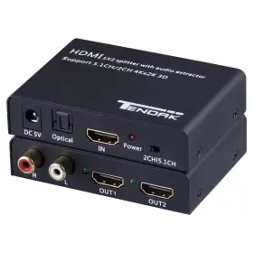 AV-132-BK TENDAK Hdmi Splitter Audio Extractor Optical