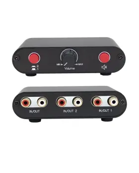 651357757149 TENEALAY Rca Stereo Audio Switch Signal Switcher