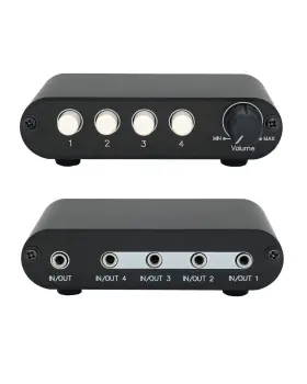651357916591 TENEALAY Stereo Audio Switch Signal Switcher