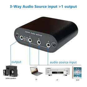 651357954968 TENEALAY Stereo Audio Switch Signal Switche #3
