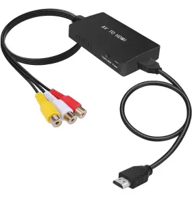 Tengchi 776555703665 Rca To Hdmi Converter Composite Adapter For Ps1 Ps2 Ps3 Stb Xbox