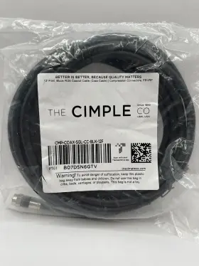 CMP-COAX-SGL-SC-BLK-150F THE CIMPLE CO Cable Compression Rf