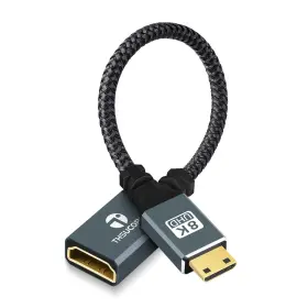 Thsucords Dh-214-afc 8k Hdmi 2.1 Mini To Cable Adapter 0.65ft Male Female Hdtv Projector
