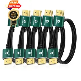 Thsucords Hd-251-0.3m Slim Hdmi Cables 1ft 5pack Ultra Soft And Thin To 5-pack