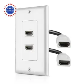 HDMI-WP-2P TNP PRODUCTS Wall Plate Port Socket Plug Jack