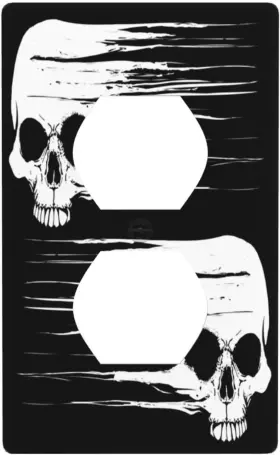 880072061679 TOLONDINA Skull Skeleton Single Duplex Outlet