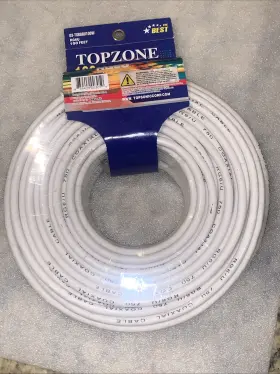839409003059 TOPZONE Coaxial Video Cable Box Cord Tv Wire