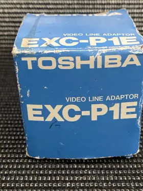Toshiba Exc-p1e Video Line Adapter Rca Female To 28-pin 1 Black Nib
