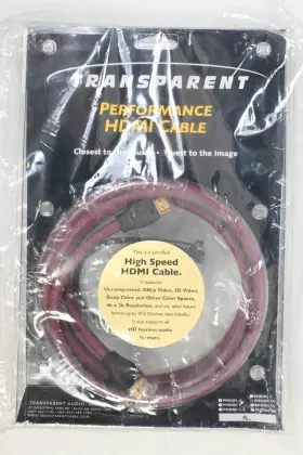 PHDMI-10 TRANSPARENT AUDIO Performance High Hdmi Cable PHDMI-10 TRANSPARENT AUDIO Performance High Hdmi Cable