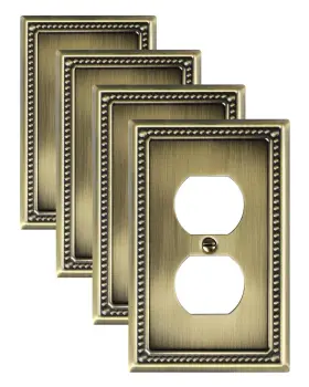 TTAP14C TREEWELL Duplex Outlet Cover Plate Single Antique