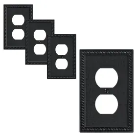 TTGP14B TREEWELL Pearls Duplex Outlet Cover Plate Single
