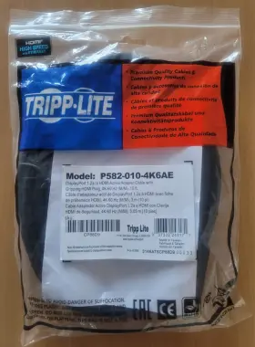 P582-010-4K6AE TRIPP LITE Displayport Dp Hdmi Adapter