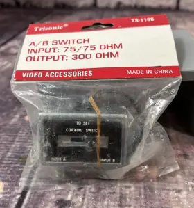 TS-1106 TRISONIC Coaxial Switch Game Antenna Cable Tv Catv
