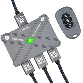 8KH3IN101 TUSDTOOL Hdmi Switcher Rf Remote Splitter Fire Tv