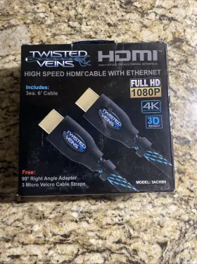 3ACHB6 TWISTED VEINS Hdmi Cables Ethernet