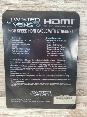 548621216957 TWISTED VEINS Hdmi Cable Cord High #2