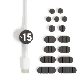 7362 U-BRANDS Adhesive Cord Organizers Set Cable Touch