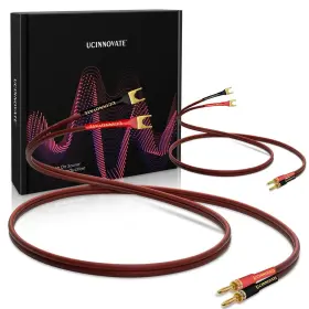 Ucinnovate 3100742 2 Pack Hifi Ofc Speaker Cable With Banana Plug To Jumper Red Ucinnovate 3100742 2 Pack Hifi Ofc Speaker Cable With Banana Plug To Jumper Red