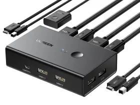 15166A UGREEN Kvm Switch Monitor Computers Share Usb Ports