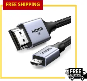 15516 UGREEN Micro Hdmi Cable Braided Gopro Camera