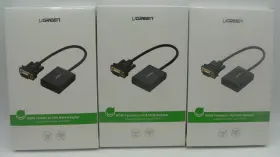 Ugreen 20694 Lot Of 3 Hdmi Female To Vga Male Adapter W/ 3.5mm Audio Jack New Sealed Ugreen 20694 Lot Of 3 Hdmi Female To Vga Male Adapter W/ 3.5mm Audio Jack New Sealed