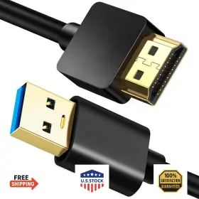 B09GLMH62C UKIISM Usb Hdmi Adapter Cable Mac Ios Windows Xp
