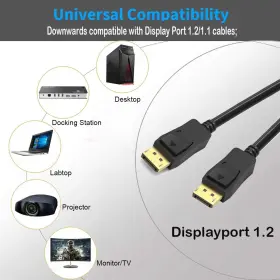 824007586264 UKYEE Displayport Cable Feet Display Port Dp #3