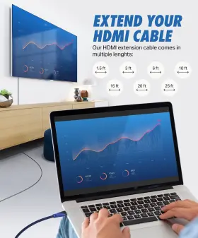 728295265651 ULTRA CLARITY CABLES Hdmi Extender Male Female #2