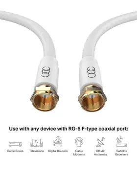 728295266054 ULTRA CLARITY CABLES Cable Triple Shielded Coax #2