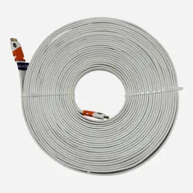 Ultra Clarity Cables Uc044 Flat Hdmi Cable 50 Ft - High Speed Cord Supports 4k Feet White