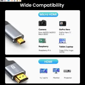 744110652185 USA-VIRALFINDS Nierbo Micro Hdmi Cable Male Cord #3
