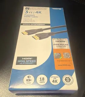 HD4K03FT-BL UTILITECH Hdmi Cable High Ethernet