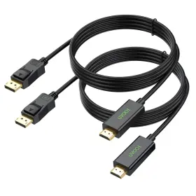 308075409132 UVOOIDIRECT Displayport Hdmi Hdtv Cable Feet Dp
