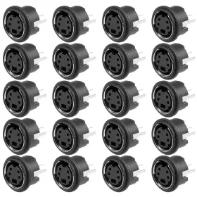 632702356996 UXCELL Video Pcb Mount Pin Din Socket Audio