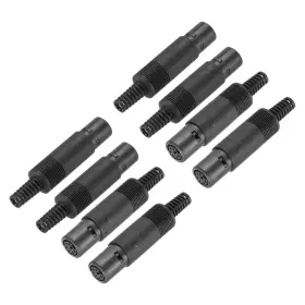 Uxcell 683867969675 8 Pcs S-video Din Mini Female Socket 6 Pin Ps/2 Plug