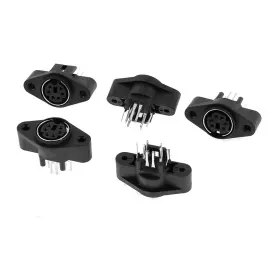 700724317162 UXCELL Mini Din Pin Female Video Connector