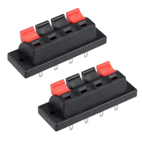 714998129277 UXCELL Jack Socket Spring Push Release Connector