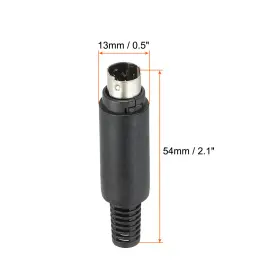 723115127799 UXCELL Video Din Mini Male Socket Pin Signal Tv #2