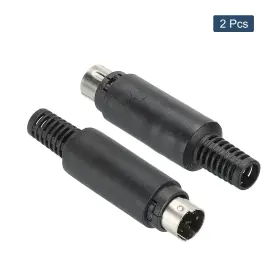 723115127799 UXCELL Video Din Mini Male Socket Pin Signal Tv #3