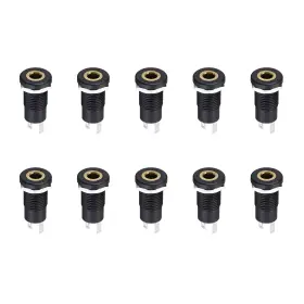 783243831180 UXCELL Vertical Pins Trs Audio Socket Thread Hex