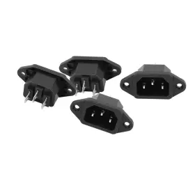 A16041400UX0322 UXCELL Ac Iec Panel Mount Plug Adapter Power