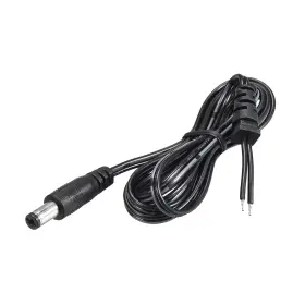 Uxcell A19120200ux0450 2pcs 1.2m/4ft 4.0mm X 1.7mm 2a Male Plug Dc Power Adapter Black